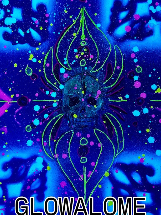 unalome with a skull unalome with a skull